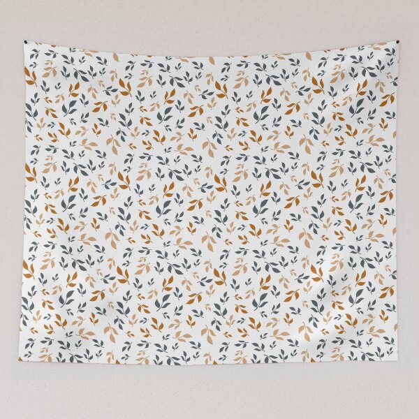 Item preview, Falling Leaves Orange and Blue pattern designed and sold by paperweight-art.