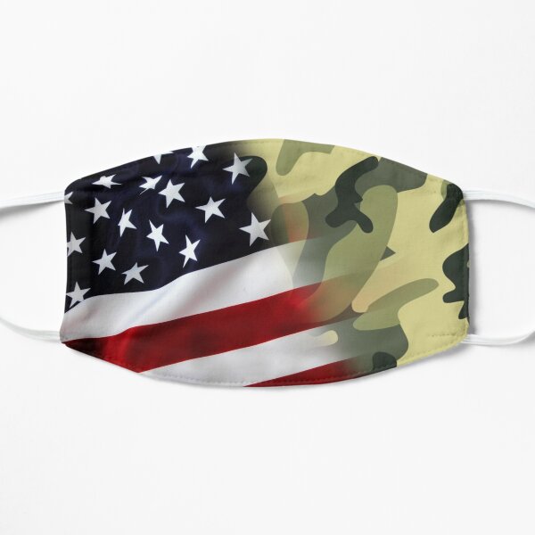 US Flag Camo Flat Mask