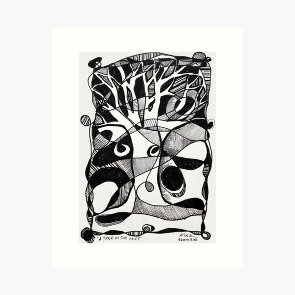 'A Tree in the Mist' Art Print