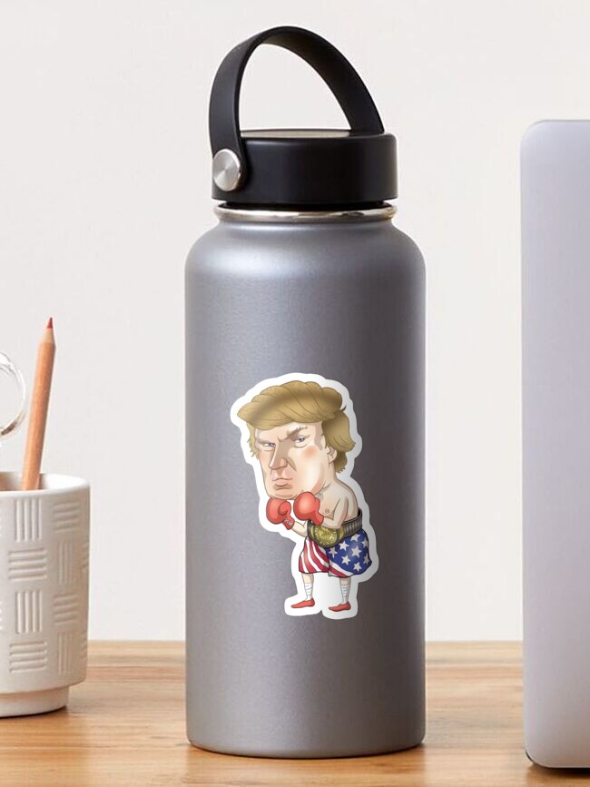 Thumbnail 1 of 3, Sticker, Donald Trump designed and sold by MacKaycartoons.