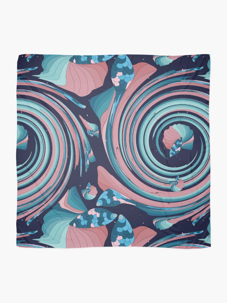 Thumbnail 2 of 3, Scarf, Psychedelic print designed and sold by Rococodesigns.