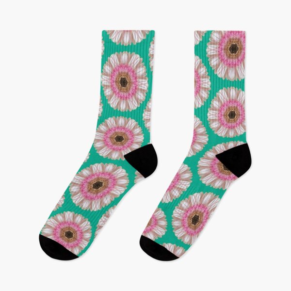 Item preview, Pink gerbera on jade designed and sold by LittleBettyMakes.