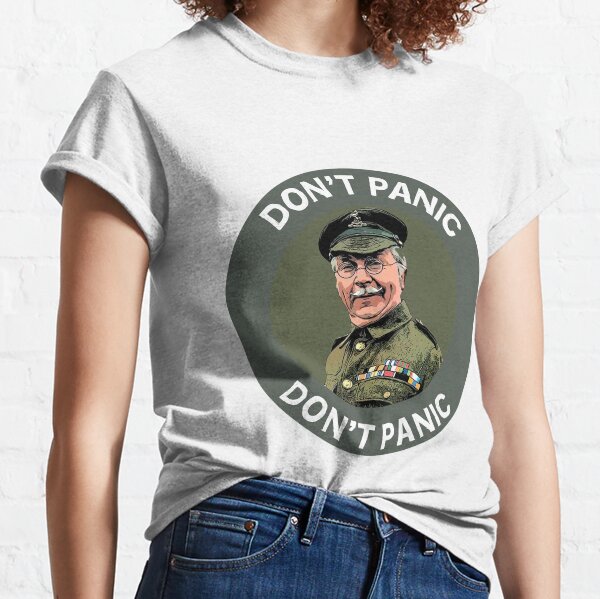 Don't Panic Lance Corporal Jones t shirt - Funny Classic British t-shirt - Home Dads Army Mug - England Classic T-Shirt