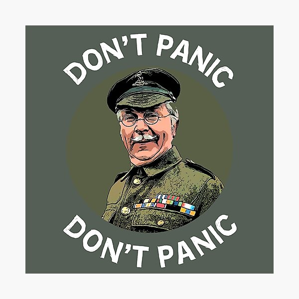 Corporal Jones Don't Panic T-Shirt Funny Dad Army Lockdown Gift Adults Kids Top 