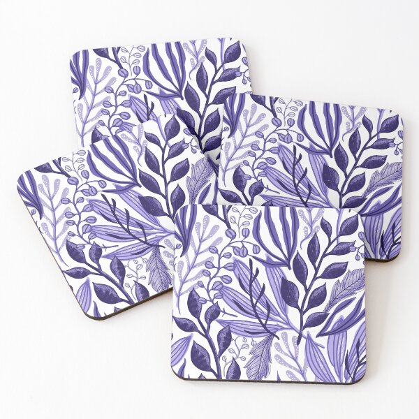 Item preview, Flores pastel azul marino designed and sold by Randoprint.