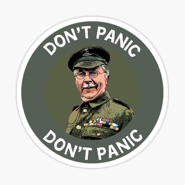 "Don't Panic Lance Corporal Jones t shirt - Funny Classic British t