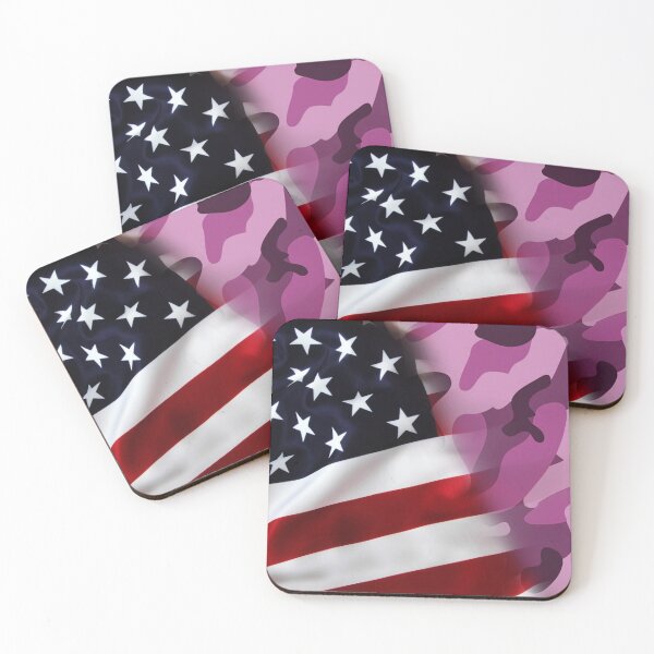 Item preview, US Flag Pink Camo designed and sold by umeimages.
