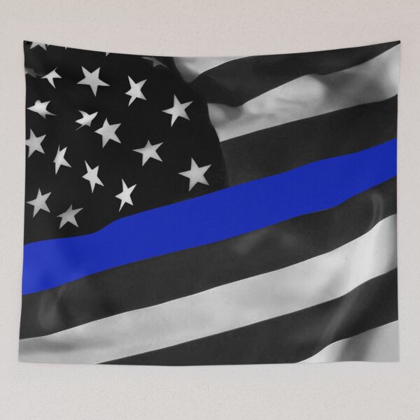 Item preview, Blue Stripe Law Enforcement Flag designed and sold by umeimages.