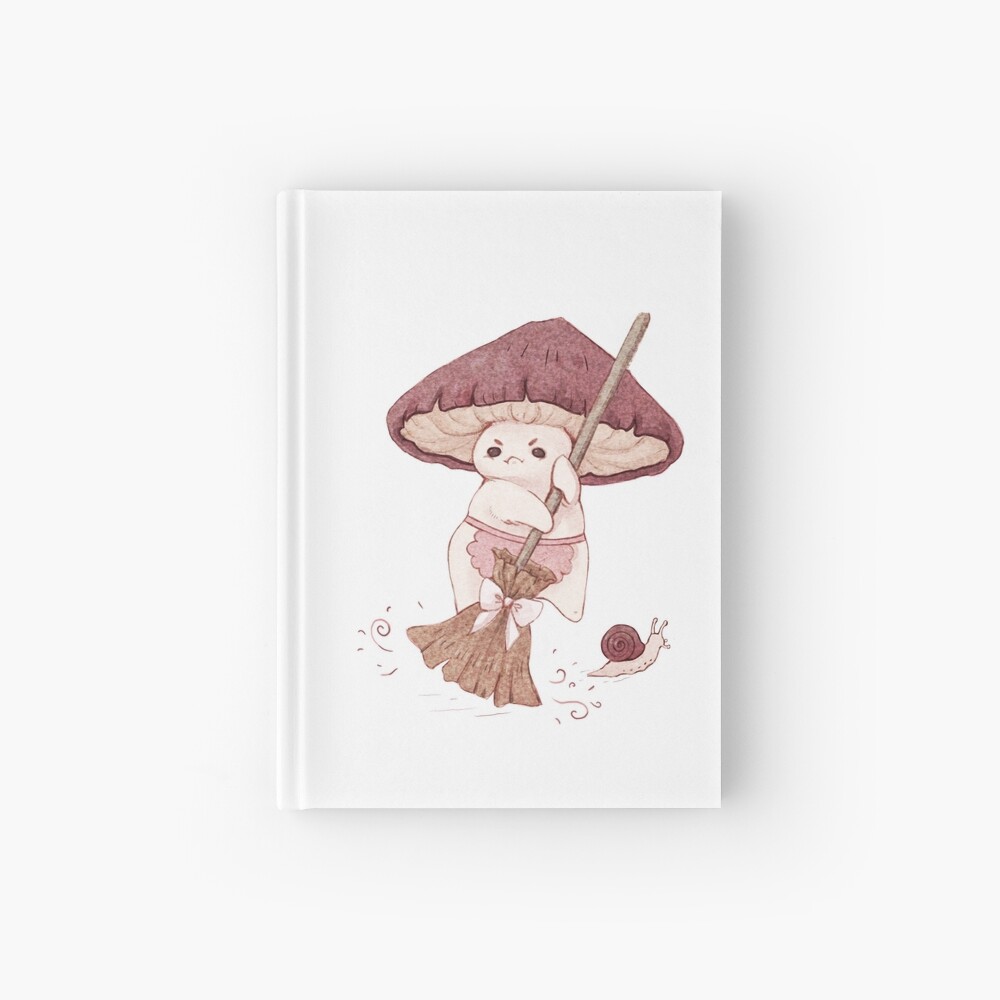 Angy mushroom does not like to clean Hardcover Journal