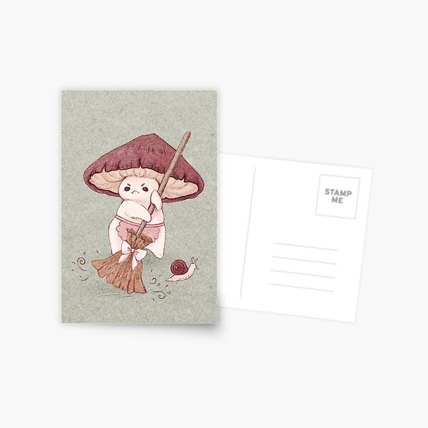 Angy mushroom does not like to clean Postcard