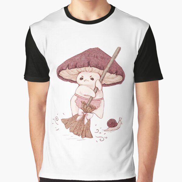 Angy mushroom does not like to clean Graphic T-Shirt