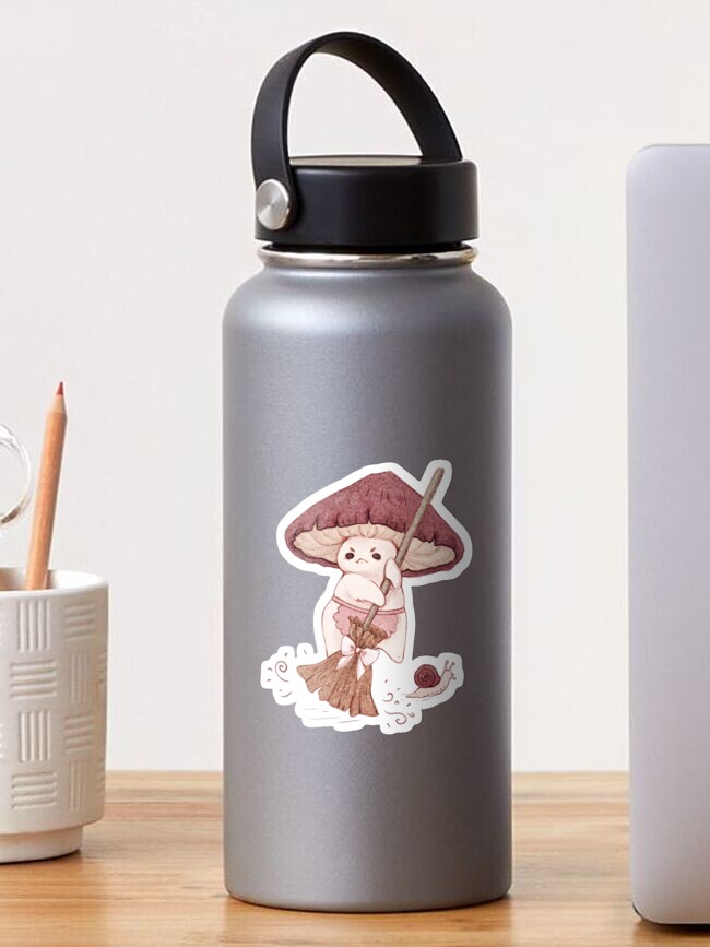 Thumbnail 1 of 3, Sticker, Angy mushroom does not like to clean designed and sold by Fairydrop.
