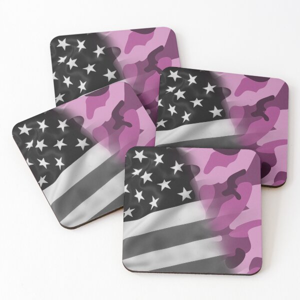 Item preview, Pink Gray US Flag Camo designed and sold by umeimages.