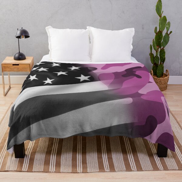 Item preview, Pink Gray US Flag Camo designed and sold by umeimages.