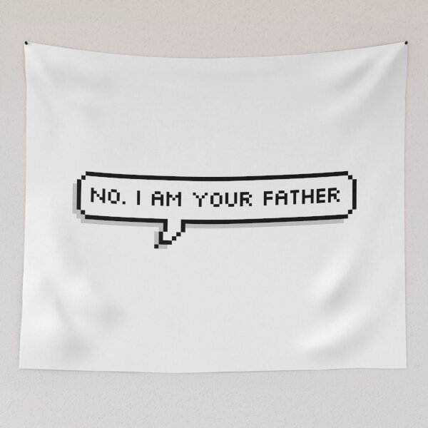 Item preview, I am Your Father Pixel Speech Bubble designed and sold by Lemon  Merch.