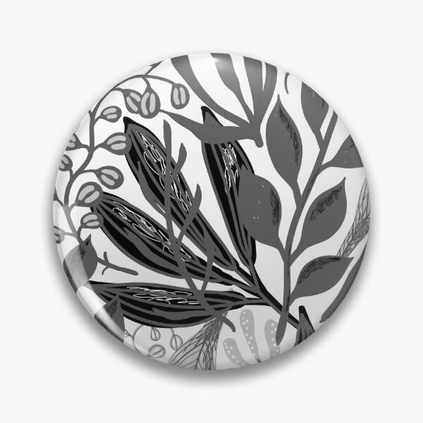 Aperçu de l'œuvre Fleurs pastel grises créée et vendue par Randoprint.