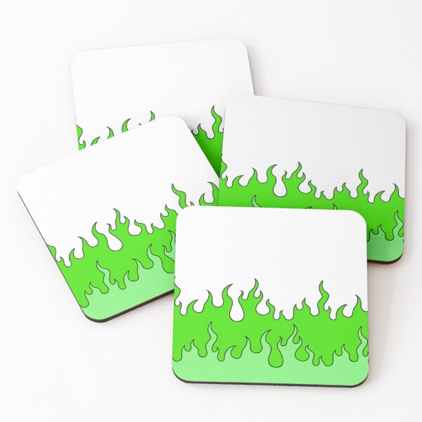 Item preview, Green flame design designed and sold by hanameda.