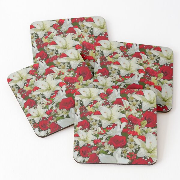 Item preview, Holiday Lillies and Roses designed and sold by CreativeMeaning.