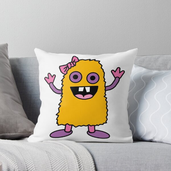 Item preview, Monster With a Pink Bow designed and sold by Lisa Vollrath.