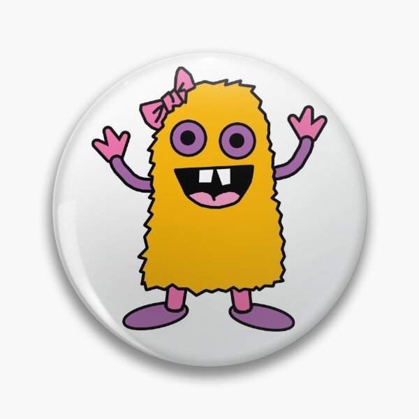 Item preview, Monster With a Pink Bow designed and sold by Lisa Vollrath.