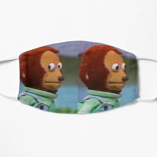 Monkey Stare Meme Flat Mask