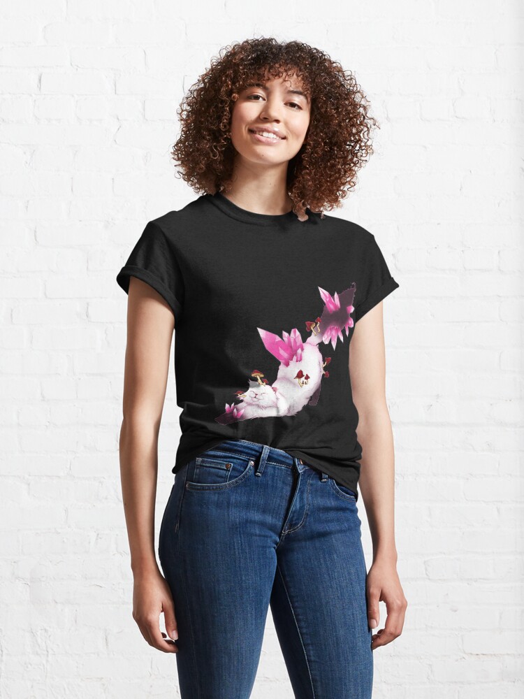 Vista alternativa de Camiseta clásica Gato Cristal