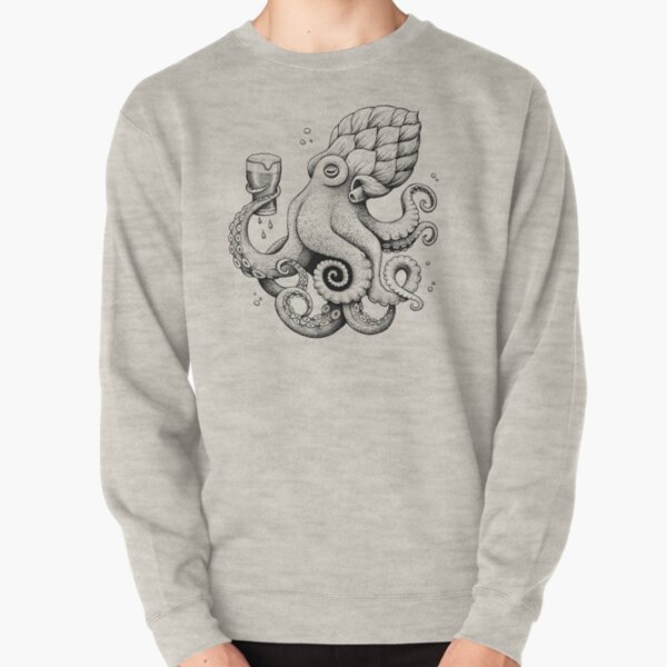 Hoptopus - The Beer Drinking Octopus Pullover Sweatshirt