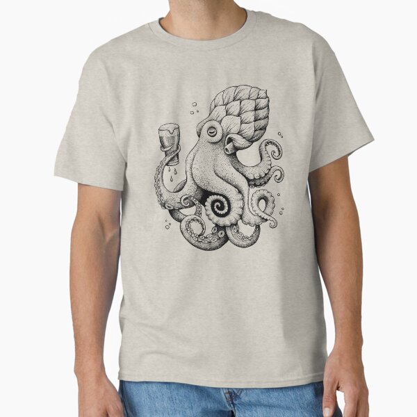 Item preview, Hoptopus - The Beer Drinking Octopus designed and sold by HabbyArt.