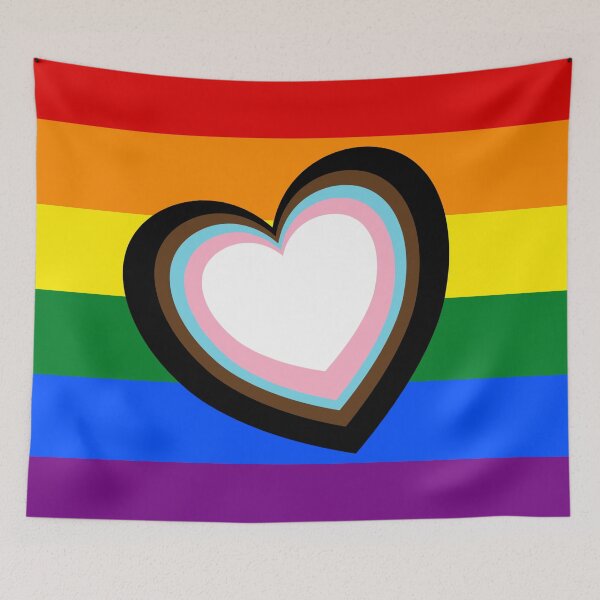 Item preview, New Pride Heart Flag  designed and sold by umeimages.