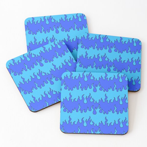 Item preview, Blue flame pattern designed and sold by hanameda.