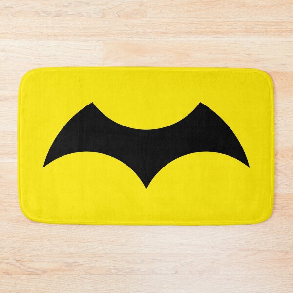 Item preview, Iconic Minimal Bat Logo (Black on Yellow) (Hero design nerdy geeky comicbooks gift for Covid19 quarantine 2020) designed and sold by frikybomb.