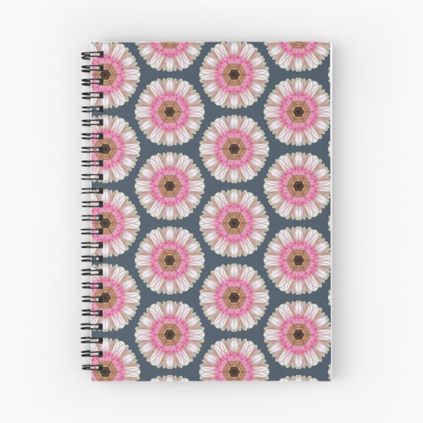 Item preview, Pink gerbera on navy designed and sold by LittleBettyMakes.