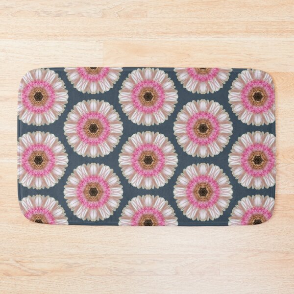 Item preview, Pink gerbera on navy designed and sold by LittleBettyMakes.