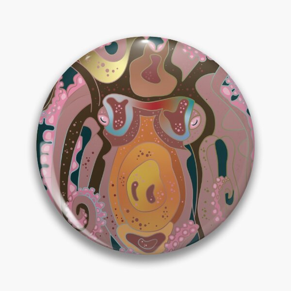 Item preview, Octopus, pink and tan. designed and sold by O Grimley.