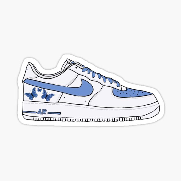 butterfly air force 1 stickers
