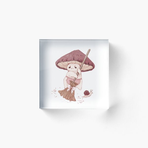 Angy mushroom does not like to clean Acrylic Block