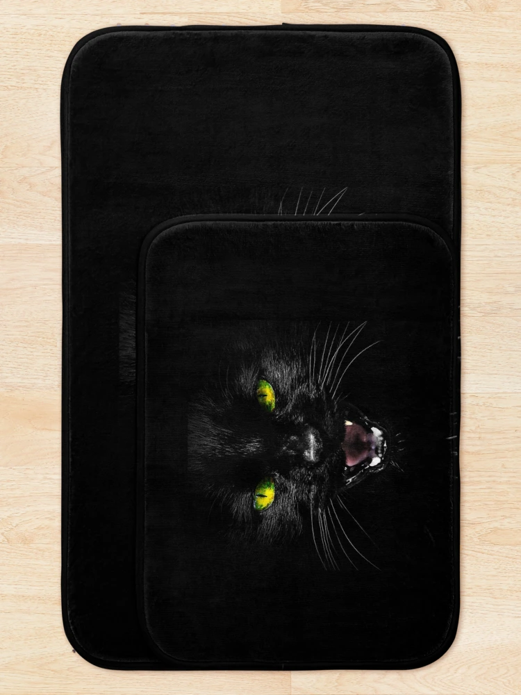 Thumbnail 5 of 6, Bath Mat, Angry Cat designed and sold by Bartrand Design Studio.