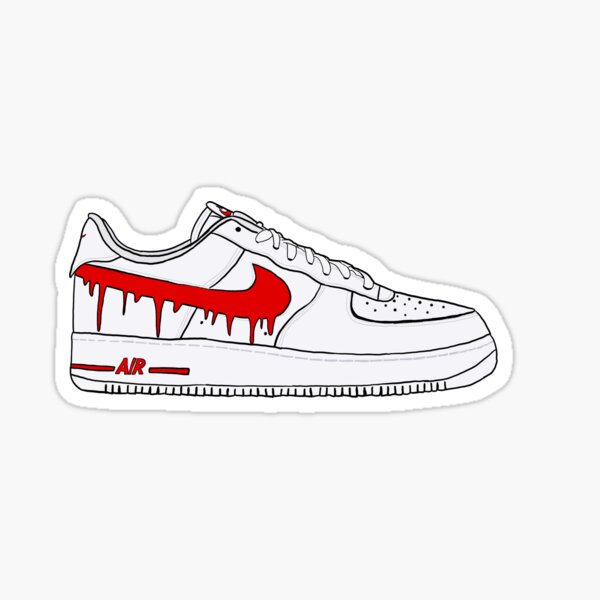 air force 1 with stickers