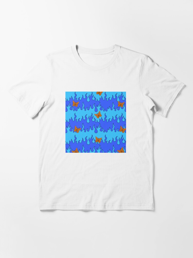 Blue flame discount butterfly shirt