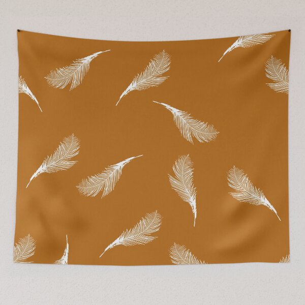 Item preview, Superb Lyrebird on ochre by Chrissy Wild designed and sold by ChrissyWild.