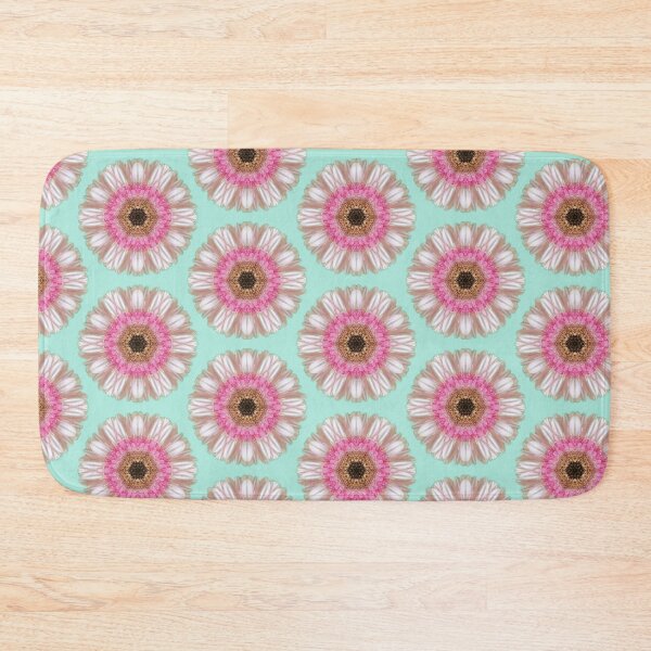 Item preview, Pink gerbera on duck egg designed and sold by LittleBettyMakes.