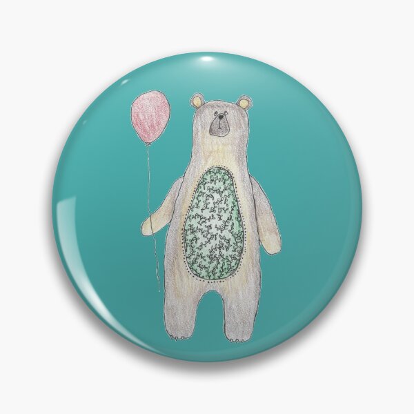 Item preview, Bear With Balloon designed and sold by ArtChildGalore.