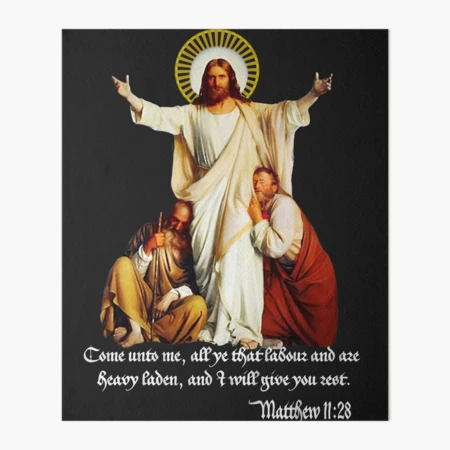 Jesus Christ Come to Me Light of the World Catholic Christian  Art Board  Print for Sale by hispanicworld