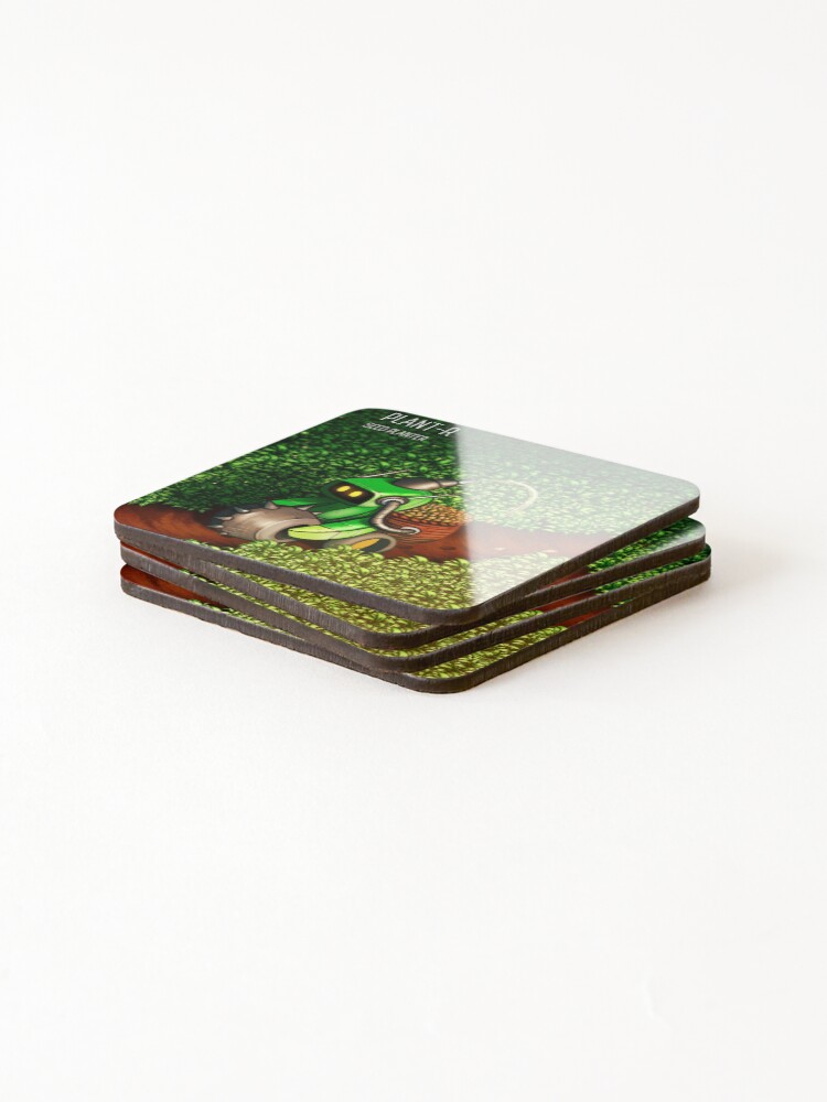 Thumbnail 4 of 5, Coasters (Set of 4), Plant-R designed and sold by DigitalCloud.