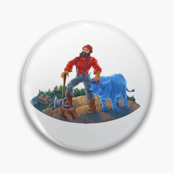 Item preview, Paul Bunyan and Babe the Blue Ox designed and sold by ImagineThatNYC.