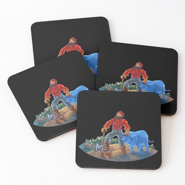 Item preview, Paul Bunyan and Babe the Blue Ox designed and sold by ImagineThatNYC.