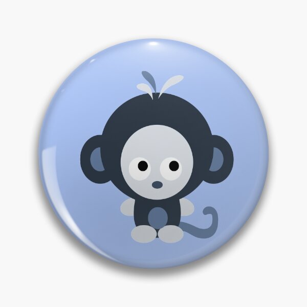 Item preview, Cute Baby Blue Monkey designed and sold by Hedgie Designs.
