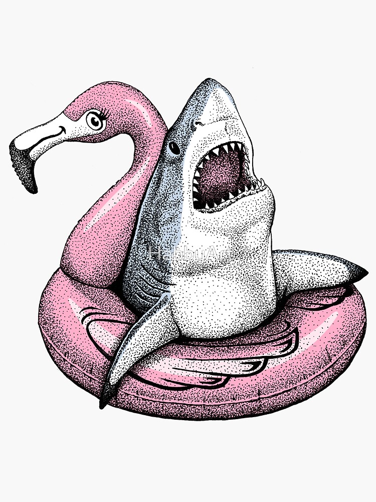 Thumbnail 3 of 3, Sticker, Pool Shark - Ahhh Time to Relax designed and sold by HabbyArt.