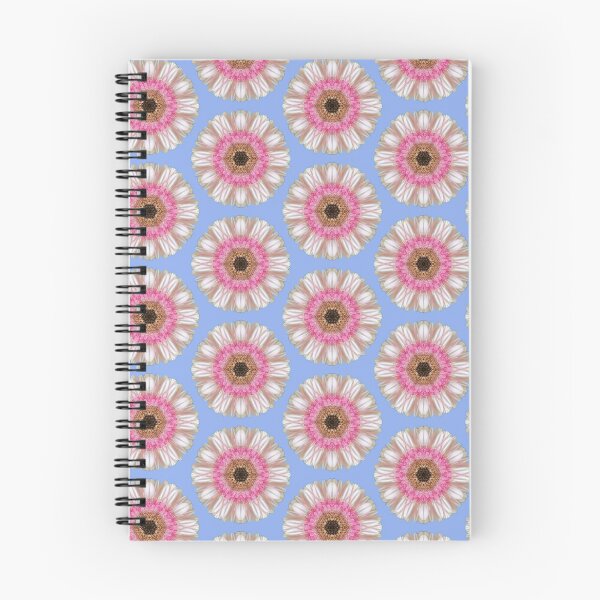 Item preview, Pink gerbera on blue designed and sold by LittleBettyMakes.