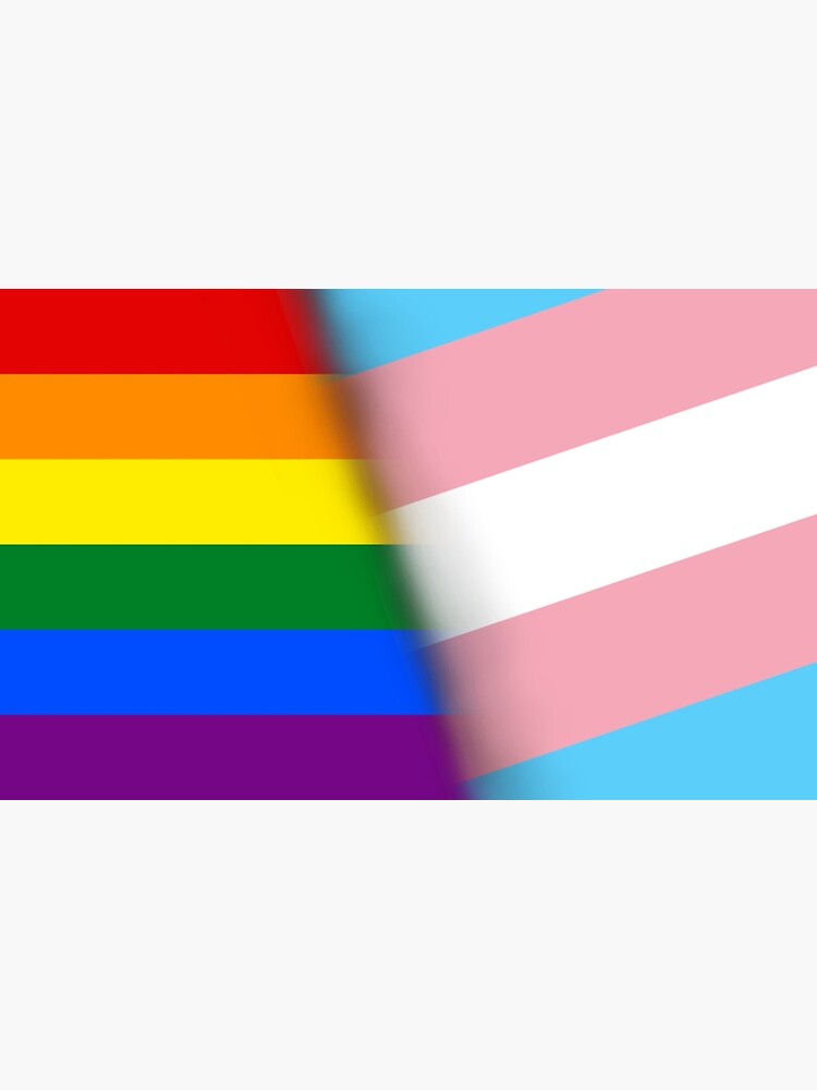 Gay Trans Flag Poster By Umeimages Redbubble